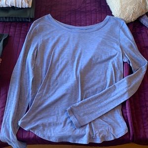 Lululemon Silverescent Light Blue Long Sleeve Tee